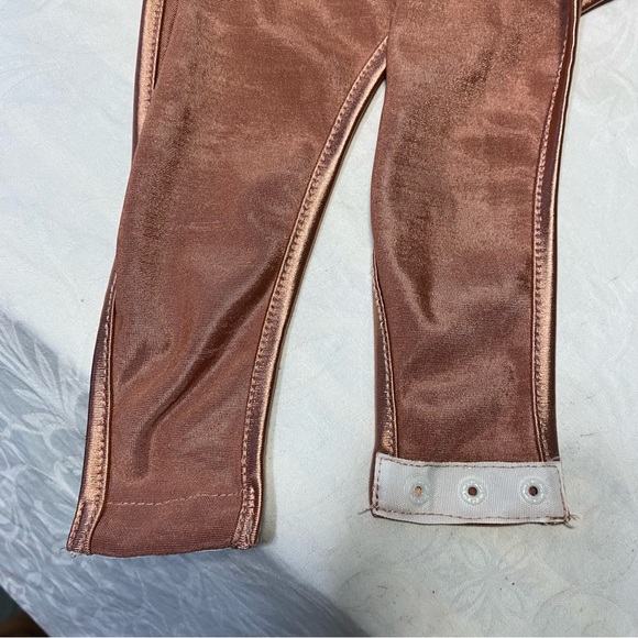 Drapey Cowl Neck Bodysuit Silky Shiny Rose Sleeveless Top Blouse Dressy Wom Sm - Picture 15 of 15